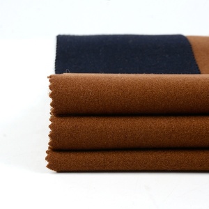 High End Solid Melange Marl สีโพลีเอสเตอร์เส้นใย Merino <span class=keywords><strong>Wool</strong></span> Blend Velour สิ่งทอแคชเมียร์ Finishing ผ้าสำหรับเสื้อ - Product Image 2