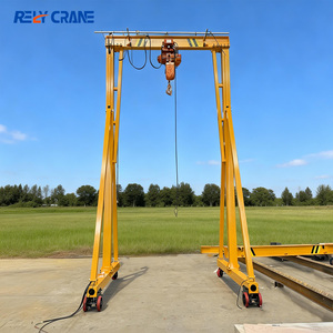 Grue portique personnalisable 1, <span class=keywords><strong>2</strong></span> ou 3 tonnes, télécommandée, à poutre simple, pour la construction, grue portique robuste - Product Image 3