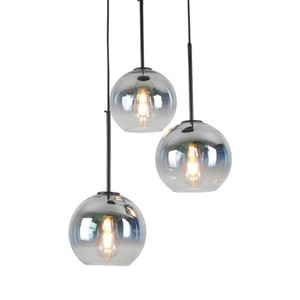 Lampe suspendue moderne de style loft, argent, or, boule de <span class=keywords><strong>verre</strong></span>, <span class=keywords><strong>luminaire</strong></span> de cuisine, <span class=keywords><strong>luminaire</strong></span> de salle à manger, <span class=keywords><strong>luminaire</strong></span> de salon - Product Image 1