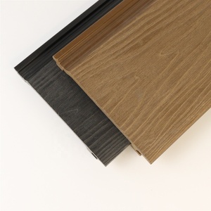 Revêtement mural extérieur décoratif pour jardin, co-extrusion 3D, grain <span class=keywords><strong>de</strong></span> bois, panneaux muraux en composite bois-plastique WPC - Product Image 4