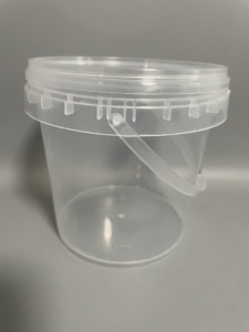 Tùy chỉnh giá rẻ nhỏ lớn 300ml 500ml 1L 2L 3L <span class=keywords><strong>4L</strong></span> 5L cấp thực phẩm an toàn sơn bỏng ngô trắng nhựa Xô có nắp đậy xử lý giá - Product Image 4