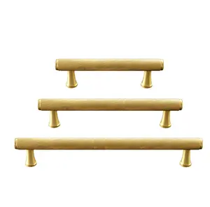 <span class=keywords><strong>Elsa</strong></span> Möbel Gold T-Bar Messing Rändel griffe und Knöpfe - Product Image 1