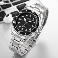 Montre à quartz pour homme avec mouvement Citizen, boîtier en alliage et bracelet en acier inoxydable, logo personnalisé, vente en gros, fabricant chinois