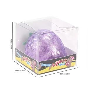 ของเล่นบีบสตรอว์เบอร์รี่ขายส่ง ของเล่นบีบผลไม้ยอดนิยม ของเล่นบีบคลายเครียด มินิมอลโตส บีบแล้วคืนรูปช้าๆ ของเล่นบีบสตรอว์เบอร์รี่แบบมีกลิตเตอร์ - Product Image 6