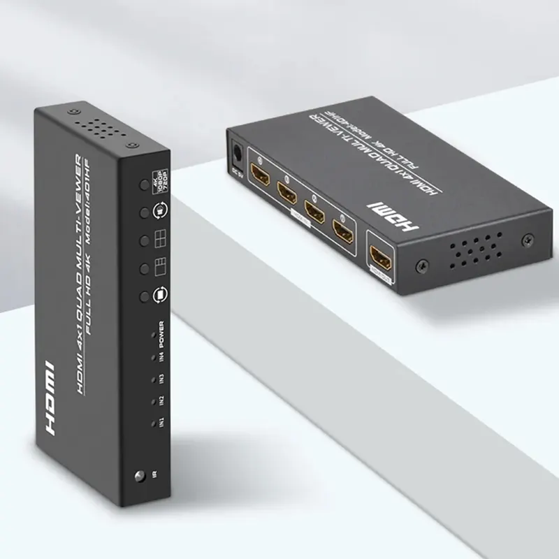 FJ-401HF Fjgear 원격 제어 4 화면 동시 디스플레이 Hdmi 4X1 쿼드 멀티 뷰어 4K Hdmi 4K 분배기