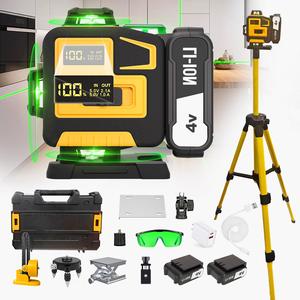 Livella Laser 4D <span class=keywords><strong>a</strong></span> 16 Linee ad Alta Precisione con Autolivellamento <span class=keywords><strong>a</strong></span> 360°, Batteria Ricaricabile, Modello Rotante <span class=keywords><strong>a</strong></span> <span class=keywords><strong>Croce</strong></span> LL-16AM-2 - Product Image 1