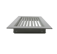 Diffuseur d'air carré moderne en alliage d'aluminium à double déflection, grille de ventilation à lames réglables pour utilisation en sous-sol, personnalisable
