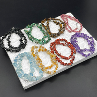 5-8mm cristal naturel Quartz dégringolé puce pierre avec boucle tour de cou forme irrégulière percé gravier mode bijoux collier