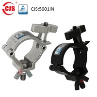 Collier de serrage pour poutre de scène, type C, fileté, 48-51 mm, en alliage d'aluminium, capacité de charge 100 kg, certifié CE, adaptateur pour éclairage de scène DJ pour expositions