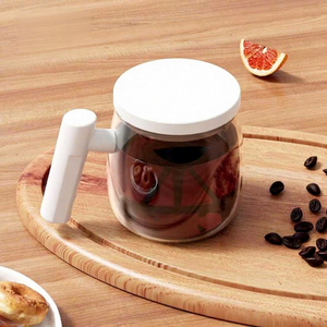 แก้วกาแฟกวนอัตโนมัติ ใช้แบตเตอรี่ แก้วแก้วน้ำไฟฟ้าขนาด 400 มล. เครื่องผสมอัตโนมัติสำหรับใช้ในบ้านและสำนักงาน - Product Image 1
