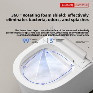 Siège <span class=keywords><strong>de</strong></span> toilette intelligent automatique chauffant, WC intelligent mural monobloc <span class=keywords><strong>pour</strong></span> <span class=keywords><strong>salle</strong></span> <span class=keywords><strong>de</strong></span> <span class=keywords><strong>bain</strong></span> - Product Image 3