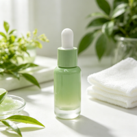 Emballage cosmétique pour soins de la peau avec flacon de toner, flacon de lotion, flacon de sérum, fabricant de flacons en verre avec compte-gouttes rechargeables