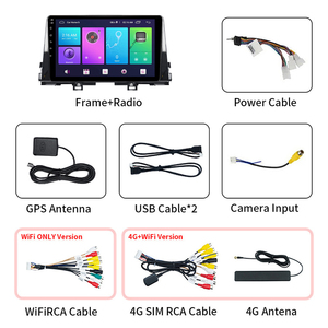 9 pouces 2 Din GPS Audio Android Auto Carplay stéréo écran tactile lecteur d'autoradio pour <span class=keywords><strong>Kia</strong></span> Rio <span class=keywords><strong>Stonic</strong></span> 2016 2017 <span class=keywords><strong>2018</strong></span> 2019 - Product Image 2