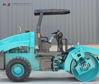 Rouleau compresseur hydraulique à tambour unique 5T, nouveau compacteur de sol pour projets de construction, fabricant sur mesure