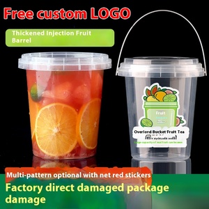 500ml commerciale modellata ad iniezione grande tazza di tè di plastica della frutta ispessita secchio per latte ghiaccio in polvere speciale ciotola di plastica <span class=keywords><strong>tazze</strong></span> - Product Image 5