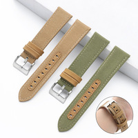 Nylon Leather <strong>Watch</strong> Band 20mm 22mm Quick Release Strap Breathable Sport Replacement Wristband Compatible with Smart <strong>Watches</strong>