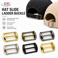 En stock, prêt à être expédié : Boucle en alliage de zinc pour casquette de baseball, boucle réglable en alliage métallique pour sac et chapeau
