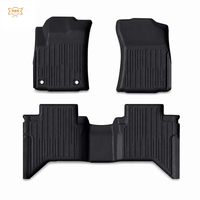 Tapis de sol de voiture en TPE sur mesure pour Toyota Hilux 2015-2025 Pickup 5 places, ensemble de 3 pièces avant et arrière, antidérapant toutes saisons