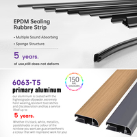 Fenêtre à double vitrage EOKO Fenêtres coupe-vent en aluminium à battant anti-effraction Fenêtres en aluminium pour hôtel