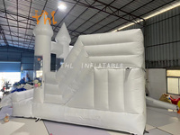 Maison de saut gonflable de nouveau style avec toboggan gonflable flottant Trampoline Bounce House avec ventilateur pour mariage