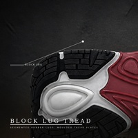Semelles de chaussures en caoutchouc, mousse TPU, TPR, style rétro chunky, avec amortissement mécanique et soutien de la voûte plantaire, vente en gros