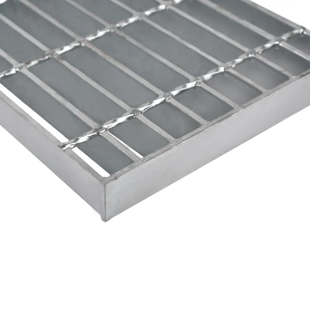 Couverture de drainage simple galvanisée à chaud, plate-forme de grille en acier, plancher en acier, passerelle, grille en métal