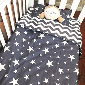 Parure de lit pour bébé, ensemble de literie 100% coton, taies d'oreiller et housse de <span class=keywords><strong>couette</strong></span>, pour berceau, nouveau-né - Product Image 4