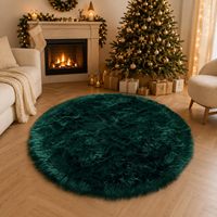 Tapis moelleux en fausse fourrure tuftée à motifs floraux, antidérapant, en latex, pour chambre, canapé, chaise, salle de lecture, maison