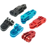 Takenoken Go Pro 3 voies réglable CNC en aluminium montage Long court adaptateur de bras pivotant pour la prise de vue vidéo accessoires de caméra d'action