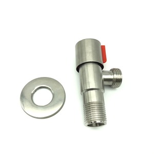 Válvula angular de acero inoxidable con rosca macho de 1/2 pulgada para uso general en agua - Product Image 5