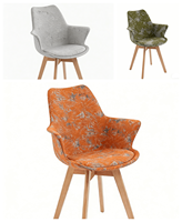 Cuir synthétique PVC et polyuréthane de 1,4 mm à motif feuilles d'arbre imprimé, couleur attrayante, pour coussin de chaise