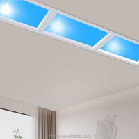 Plafonnier LED contemporain en aluminium ultra-transparent pour chambre à coucher, enfants et adultes