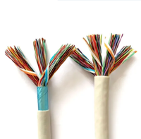 Precio de fábrica Blanco 1000FT Cable de teléfono 20 40 60 100 Pares Aislamiento de PVC Conductor trenzado 600V Voltaje nominal