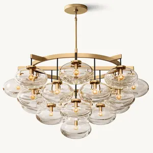 Home Design Moderne Luxus Wohnzimmer Schlafzimmer Lampe Vintage Pendel leuchte hängen kreative Glaskugel Kronleuchter