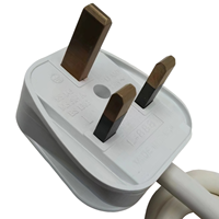 Prise de courant britannique 13A 250V BS 4 voies, multiprise britannique avec interrupteurs individuels et prise avec fusible