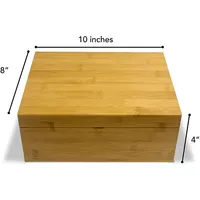 Scatola di bambù con coperchio magnetico scatola di legno per la conservazione e gioielli scatola di bambù in legno decorazioni per la casa