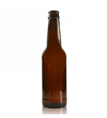 कस्टम 250ml 330ml 500ml 700ml बीयर की बोतल ब्राउन गिलास बीयर की बोतल टोपी के साथ