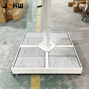 <span class=keywords><strong>Parasol</strong></span> de terrasse en alliage d'aluminium de 5m, 6m, 7m, 8m, 9m, grand format, avec éclairage LED, pour hôtel, complexe hôtelier, restaurant, jardin extérieur, <span class=keywords><strong>parasol</strong></span> pare-soleil - Product Image 4