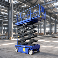 Plateforme élévatrice à ciseaux électrique autopropulsée hydraulique DC 10m 12m 14m