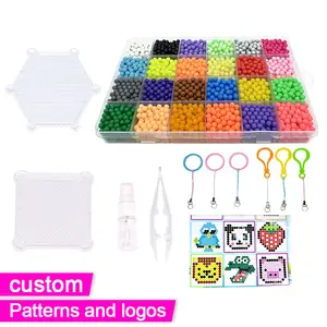 Toowl 24 Farben Magic Beads Art Crafts Spielzeug Sprüh perlen Kunststoff box Verpackung Water Fuse Beads Kit