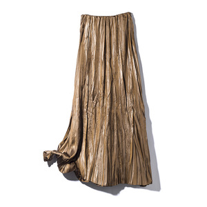 Falda transpirable <span class=keywords><strong>de</strong></span> línea A <span class=keywords><strong>de</strong></span> Hada <span class=keywords><strong>de</strong></span> lujo para <span class=keywords><strong>mujer</strong></span> <span class=keywords><strong>de</strong></span> moda elegante teñida Lisa larga plisada <span class=keywords><strong>de</strong></span> industria pesada <span class=keywords><strong>de</strong></span> gama alta - Product Image 5