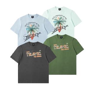 เสื้อยืดผ้าฝ้ายพิมพ์โลโก้ดิจิตอลหนาพิมพ์ลายดิจิทัล - Product Image 1