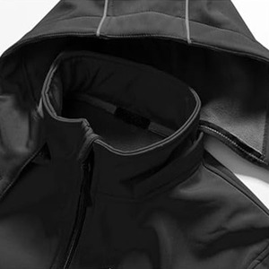 Giacca Bomber Personalizzata da Uomo, Impermeabile, Foderata in Pile, Leggera, Stile Streetwear, Antivento con Cappuccio Rimovibile - Product Image 4