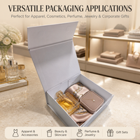 Boîte cadeau magnétique pliable de luxe blanche sur mesure, emballage en carton rigide en gros pour vêtements, cosmétiques, bijoux