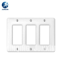 2021 Baño de porcelana aislado Spa o cocina Placa de interruptor de palanca triple doble individual para EE. UU.