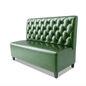 Ensemble de sièges de <span class=keywords><strong>banquette</strong></span> de café rétro en cuir <span class=keywords><strong>Chesterfield</strong></span> à dossier haut capitonné pour <span class=keywords><strong>restaurant</strong></span> moderne - Product Image 4