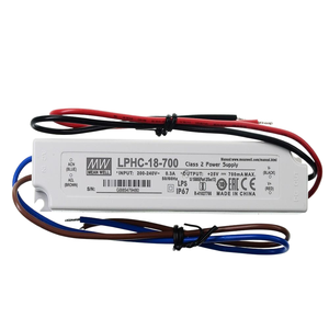 Meanwellled LPHC-18-350พลังงานกันน้ำ/700mA 18W ไดรฟ์กระแสคงที่หน้าจอคำบรรยายอิเล็กทรอนิกส์ - Product Image 1