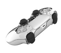 Coque de protection rigide transparente, design fendu, en cristal, pour contrôleur PS5