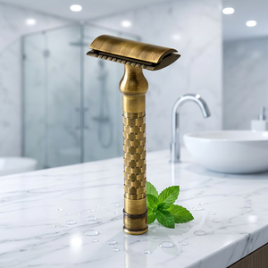 Madhav Metal Men's Superb Collection Adjustable Twin Blade Stainless Steel Safety <b>Razor</b> at Low Price - Product Image 3