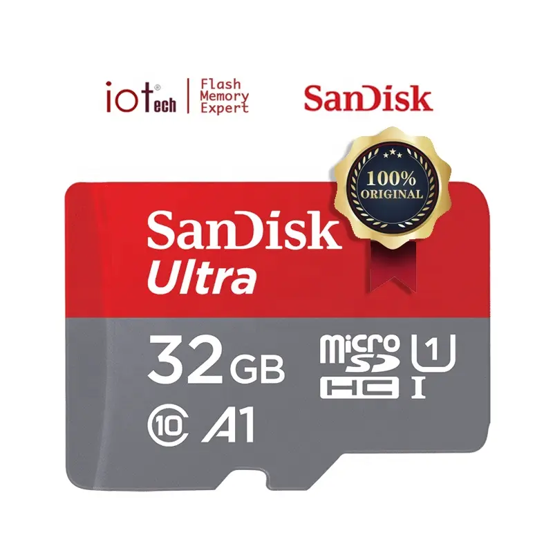 Kartu memori Sandisk TF 16G 32G 64G, kartu penyimpanan Monitor 128G kecepatan tinggi untuk Ponsel Micro SD